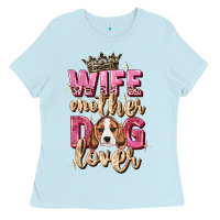 Baby Blue wife mother dog lover Ladies Tee - Zillion Design Studio