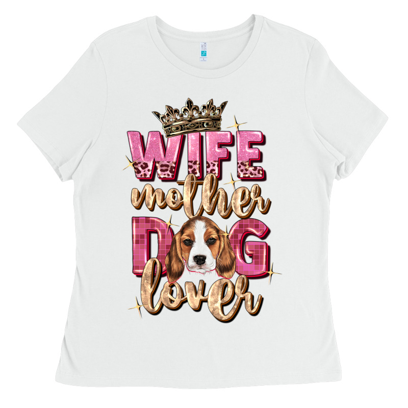 Wife Mother Dog Lover Ladies Tee by Zillion Design Studio | Teevron