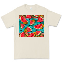 Bone watermelon and sunflowers Premium Tee - HRA Design Shop