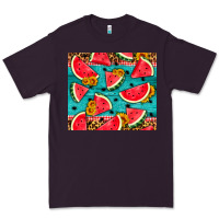 Plum watermelon and sunflowers Premium Tee - HRA Design Shop