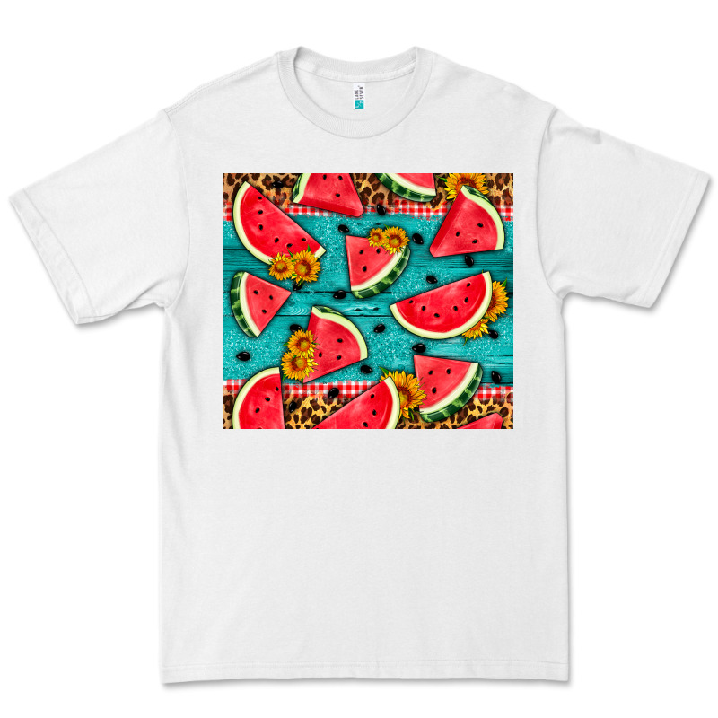 Watermelon And Sunflowers Premium Tee by HRA Design Shop | Teevron