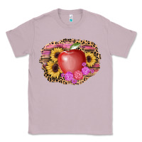 Lilac apple sunflower back to school background Classic Tee - AdoDesignShop