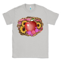 Moon Dust apple sunflower back to school background Classic Tee - AdoDesignShop