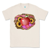 Natural apple sunflower back to school background Classic Tee - AdoDesignShop