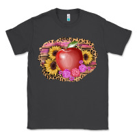 Smoke apple sunflower back to school background Classic Tee - AdoDesignShop