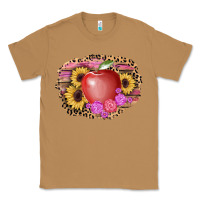 Toasted Coconut apple sunflower back to school background Classic Tee - AdoDesignShop