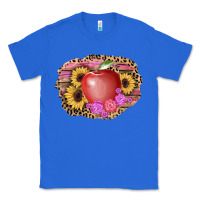 True Royal apple sunflower back to school background Classic Tee - AdoDesignShop