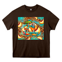 Chocolate Brown just peachy peach tumbler Heavy Core Tee - BarkalooDesign