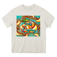 Cream just peachy peach tumbler Heavy Core Tee - BarkalooDesign