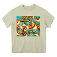 Just Peachy Peach Tumbler Heavy Core Tee | Teevron