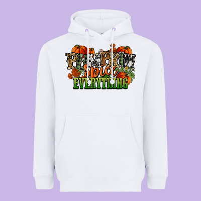 Pumpkin Spice Everything Fall Heavyweight Hoodie Designed By Nancycooperartshop