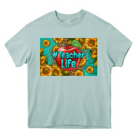 Teacher Life Skinny Metal Can Holder Heavy Core Tee | Teevron