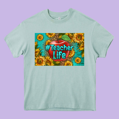 Teacher Life Skinny Metal Can Holder Heavy Core Tee Designed By Hra Design Shop