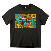 Asphalt teacher life skinny metal can holder Heavy Core Tee - HRA Design Shop