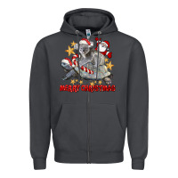 Smoke Merry Christmas Tortoise And Koala Zipper Hoodie - LillyAllenDesigns