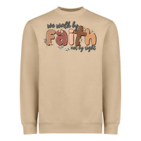 Mushroom we walk by faith not by sight Heavyweight Sweatshirt - MaliasSmallBusiness