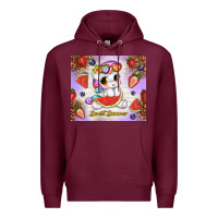 Burgundy sweet summer cute unicorn Premium Hoodie - TumblerDesignByShophia