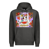 Charcoal Heather sweet summer cute unicorn Premium Hoodie - TumblerDesignByShophia