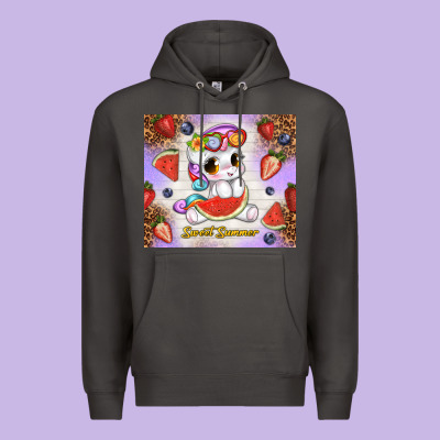Sweet Summer Cute Unicorn Premium Hoodie Designed By Tumblerdesignbyshophia