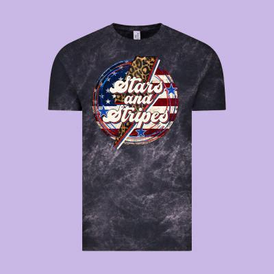 Western Stars And Stripes Vintage Tee Designed By Lillyallendesigns