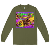 Army Green highland cow mardi gras tumbler Long Sleeve Tee - JahusDesignShop