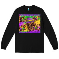 Black highland cow mardi gras tumbler Long Sleeve Tee - JahusDesignShop