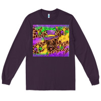 Plum highland cow mardi gras tumbler Long Sleeve Tee - JahusDesignShop