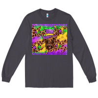 Smoke highland cow mardi gras tumbler Long Sleeve Tee - JahusDesignShop