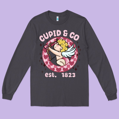 Cupid Co Long Sleeve Tee Designed By Maliassmallbusiness