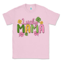 Bubblegum Pink lucky mama Classic Tee - MaliasSmallBusiness