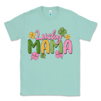 Seafoam lucky mama Classic Tee - MaliasSmallBusiness