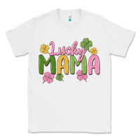 White lucky mama Classic Tee - MaliasSmallBusiness
