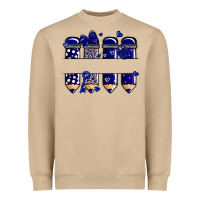 Mushroom valentine's day school pencils navy blue Heavyweight Sweatshirt - MaliasSmallBusiness
