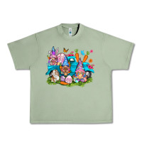 Oil Green Easter gnomies with truck Urban Heavy Tee - NancyCooperArtShop