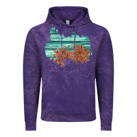 Cloud Purple wood leather patch Vintage Hoodie - AdoDesignShop