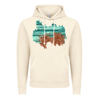 Vintage Artic wood leather patch Vintage Hoodie - AdoDesignShop