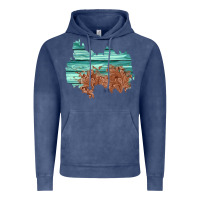 Vintage Denim wood leather patch Vintage Hoodie - AdoDesignShop