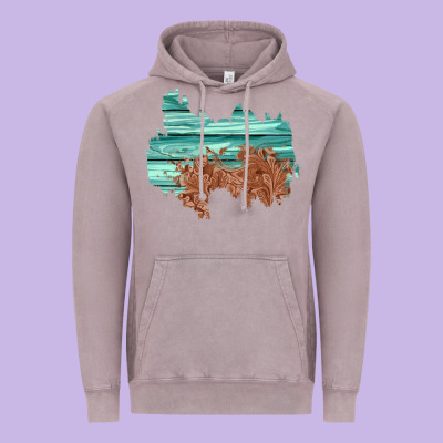 Wood Leather Patch Vintage Hoodie Designed By Adodesignshop