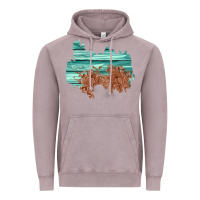 Vintage Zinc wood leather patch Vintage Hoodie - AdoDesignShop