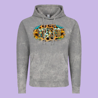 Blessed Sunflower Gemstone Vintage Hoodie Designed By Ranaportraitstore