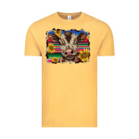 Vintage Mustard western background baby calf Vintage Tee - BarkalooDesign