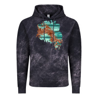 Cloud Black wood leather patch Vintage Hoodie - AdoDesignShop
