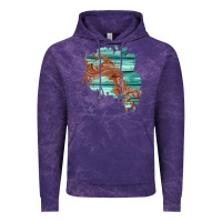 Cloud Purple wood leather patch Vintage Hoodie - AdoDesignShop