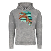 Cloud Rock wood leather patch Vintage Hoodie - AdoDesignShop