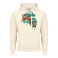 Vintage Artic wood leather patch Vintage Hoodie - AdoDesignShop