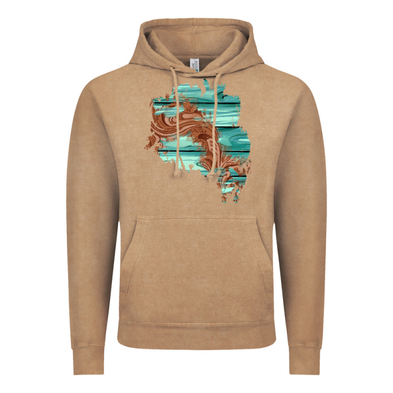 Wood Leather Patch Vintage Hoodie by AdoDesignShop | Teevron