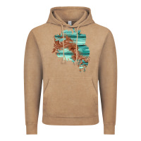 Vintage Coffee wood leather patch Vintage Hoodie - AdoDesignShop