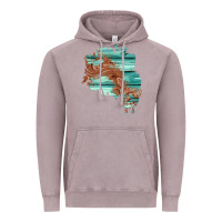 Vintage Zinc wood leather patch Vintage Hoodie - AdoDesignShop