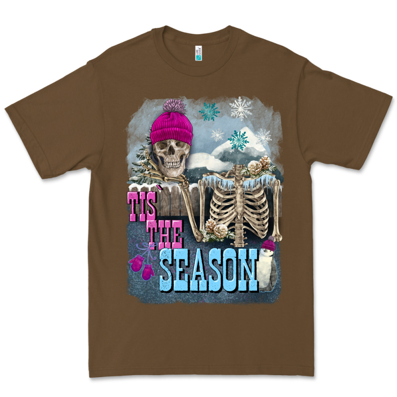 Winter Tis The Season Skeleton Premium Tee by FaDigitalArtStudio | Teevron