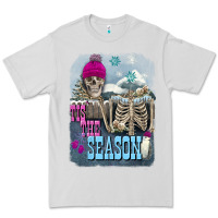 Dove Grey Winter tis the season skeleton Premium Tee - FaDigitalArtStudio